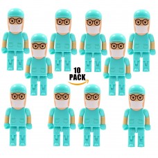 10 Pack Doctor Shaped USB Memory Stick 
