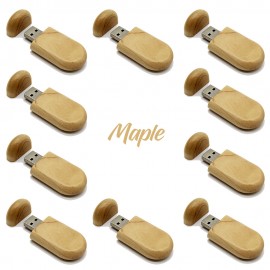 10PCS Natural Wooden USB Memory Stick for Photography