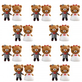 10 Pairs Wedding Bears USB Memory Stick 